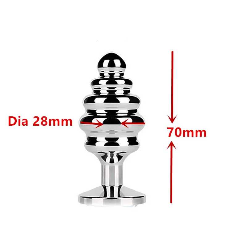 Small size rose flower thread shape Metal anal beads butt plug Silver alloy Jewelry insert unisex toy for mn female couple |