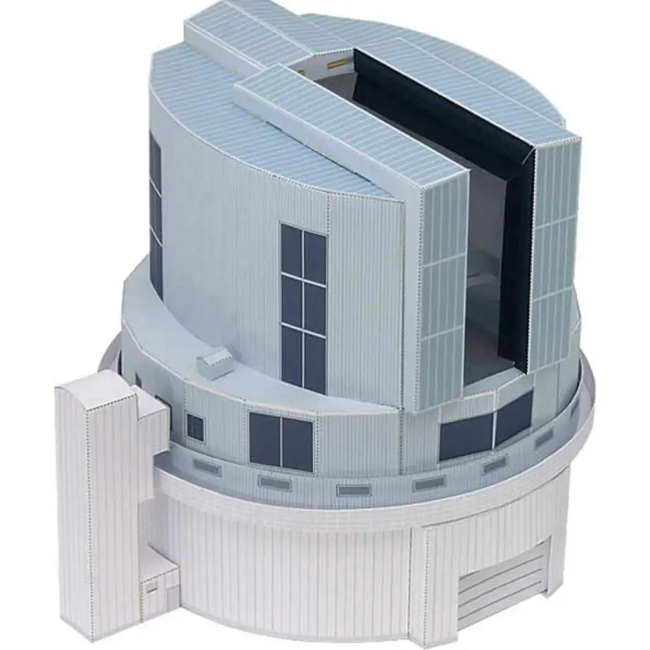 Телескоп 3D в стиле естественных науки бумажная модель сделай сам мультяшная