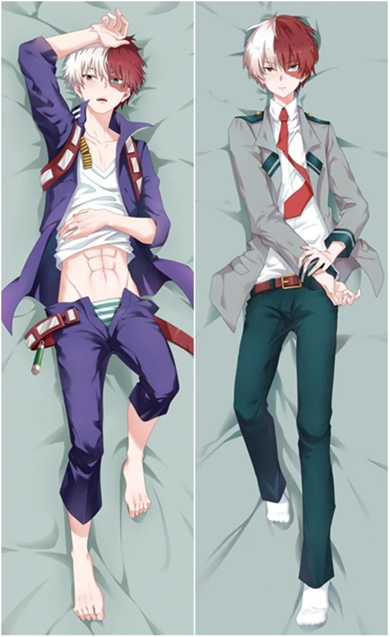 

Чехол Boku No My Hero Академия Todoroki Shouto Подушка «Dakimakura» чехол с двойным разным боковым принтом обнимающая наволочка