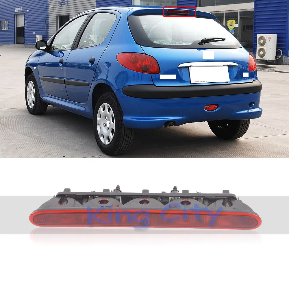 CAPQX для peugeot 206 207 для Citroen C2 Задний стояночный светильник с высоким креплением стоп-сигнал 3rd Third тормозной светильник дополнительная Тормозная лампа