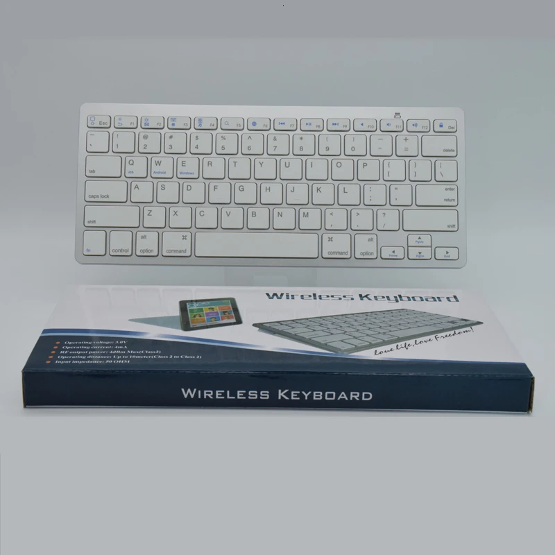 Беспроводная Bluetooth-клавиатура CHYI 78 клавиш тонкий компьютер BT 3 0 клавиатура для Apple