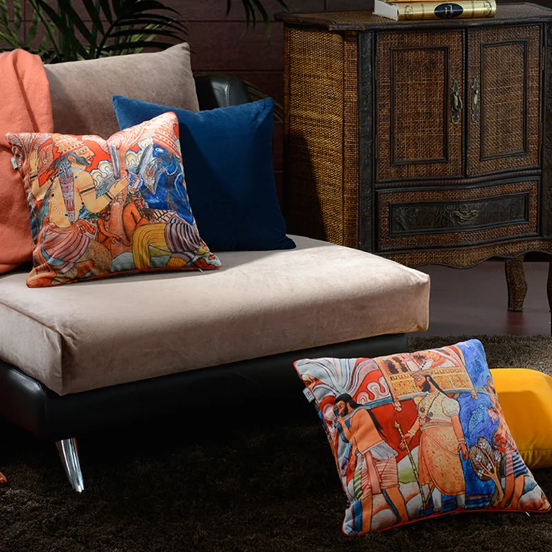 Royal Europe New Design High-grade 45x45cm Luxury Cushion Case Squire Shape Decorative Sofa Velvet Throw Pillow Seat Chair | Дом и сад