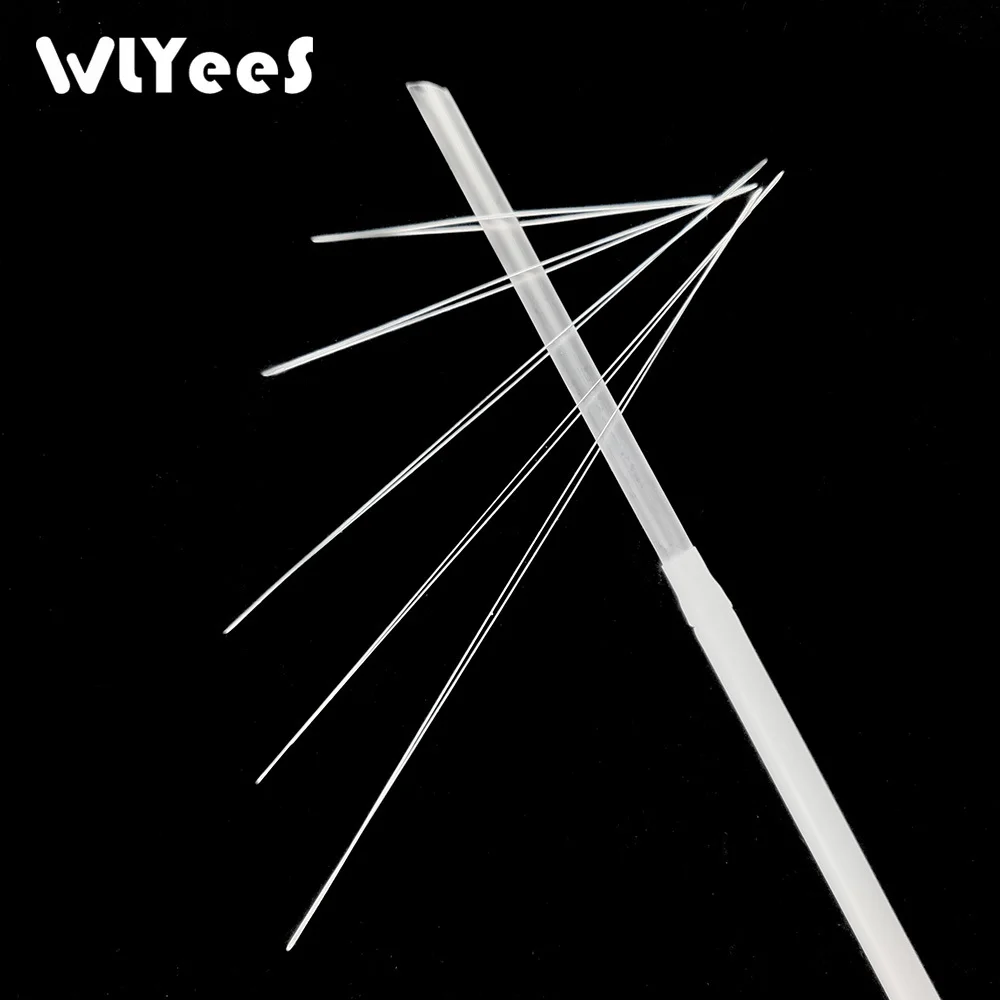 WLYeeS 5 шт. изогнутые иглы для бисероплетения, инструменты из нержавеющей стали, булавки для плетения бусин, шнур, легкое Изготовление ювелирных изделий