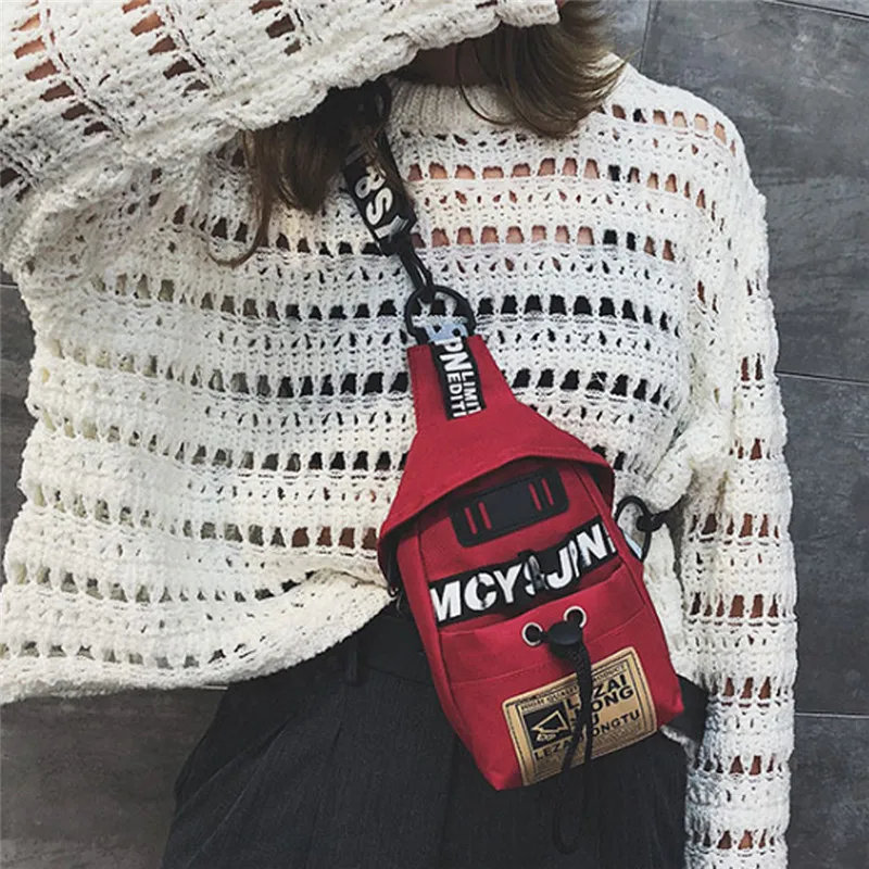 Нейлоновая нагрудная Сумка слинг через плечо для мужчин и женщин повседневные