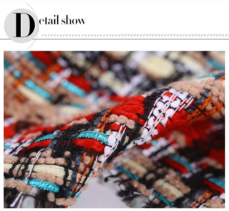19 Весна и Осень новинка 145 см ширина бренд твид для женщин пальто Необычные Костюмные модные ткани для diy шитья Распродажа