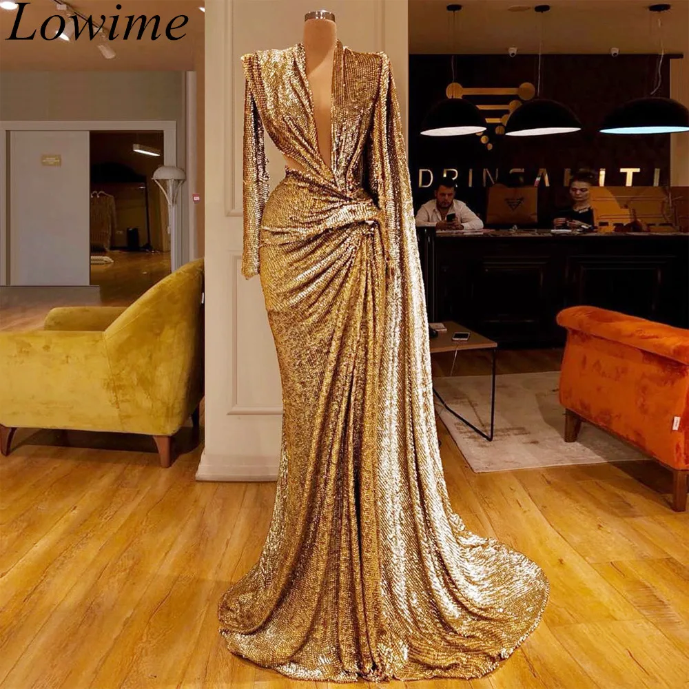 Женское вечернее платье-русалка платье с глубоким V-образным вырезом в