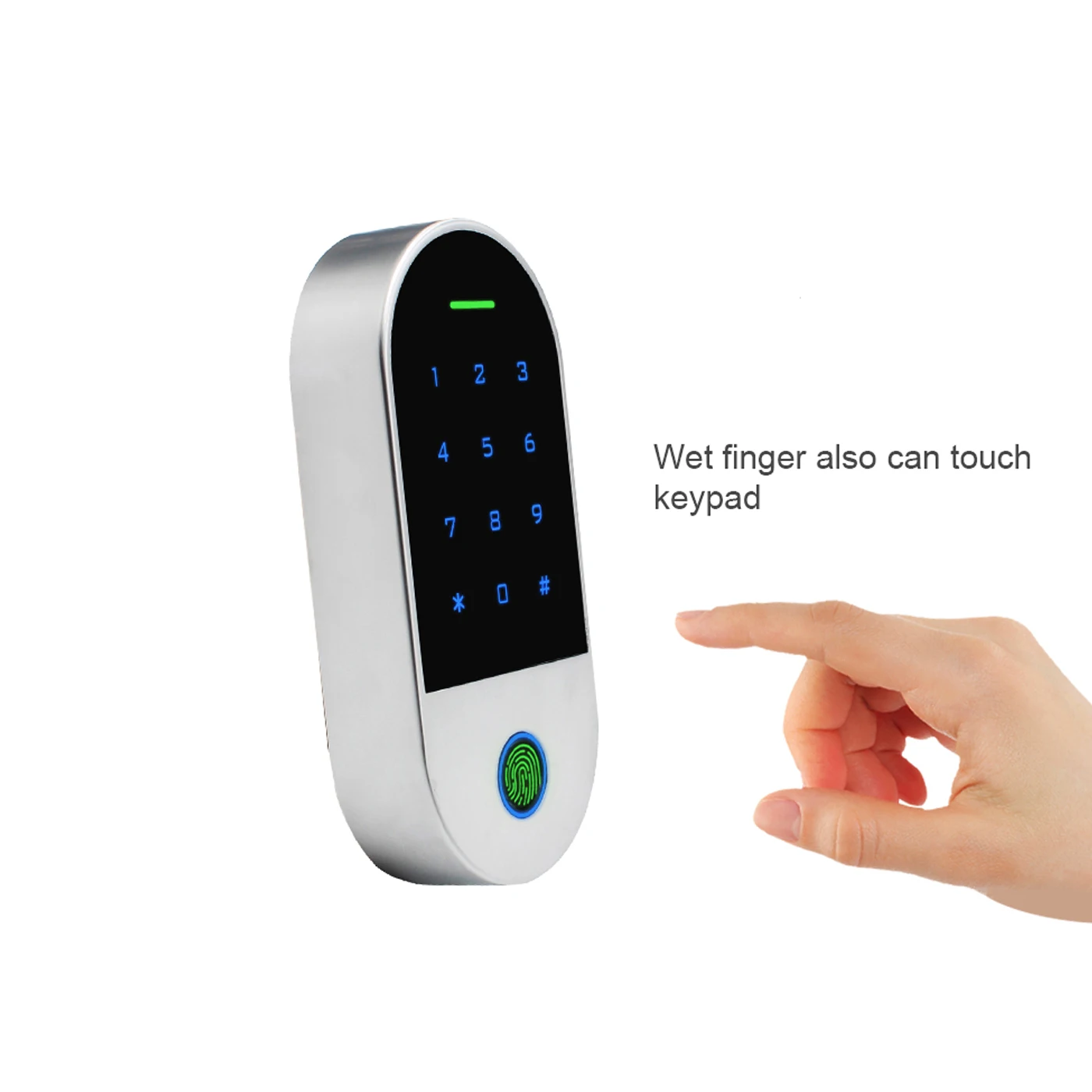 metal biometric fingerprint standalone access control system rfid 125khz reader bluetooth door opener waterproof 1000users free global shipping