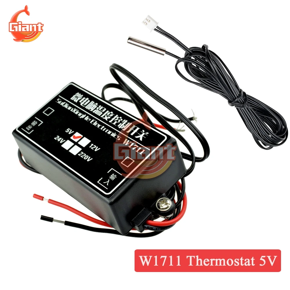 Цифровой термостат W1711 DC 5V охлаждающий инкубатор терморегулятор контроль