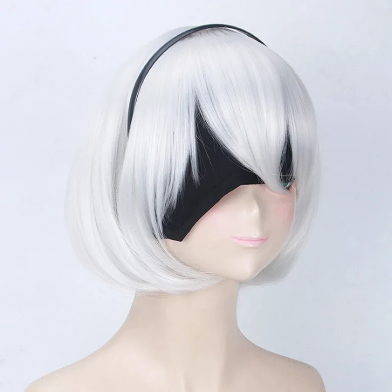 Парик для косплея по мотивам игры NieR: Automata парик YoRHa No.2 тип B 2B YoRH 2A из