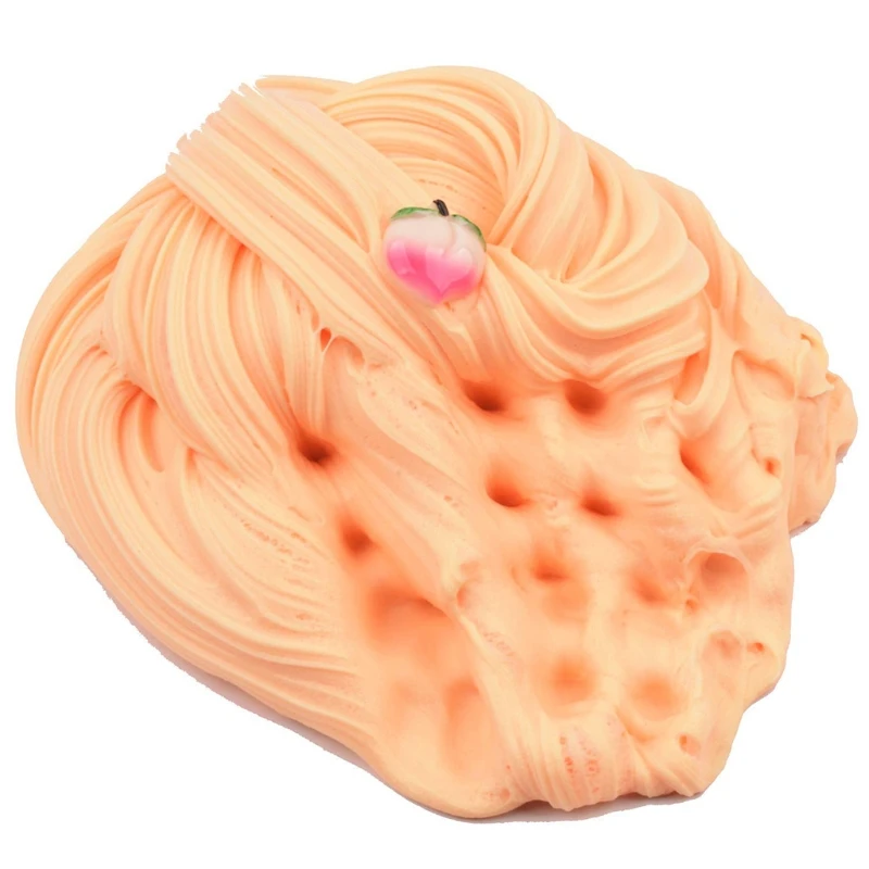 

6Pcs Butter Slime with Cherry Slime Peach Slime and Grape Slime Super Soft Gifts