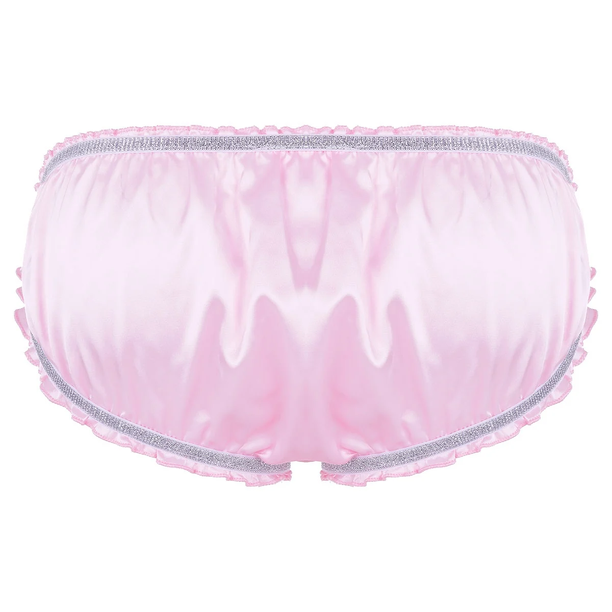 Мужские трусы атласные с нижнее бельё подвязками эластичные блестящие