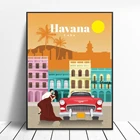 Путешествия в Гавана картины на холсте стены Искусство Картины путешествия плакаты и принты домашний декор для гостиной без рамки