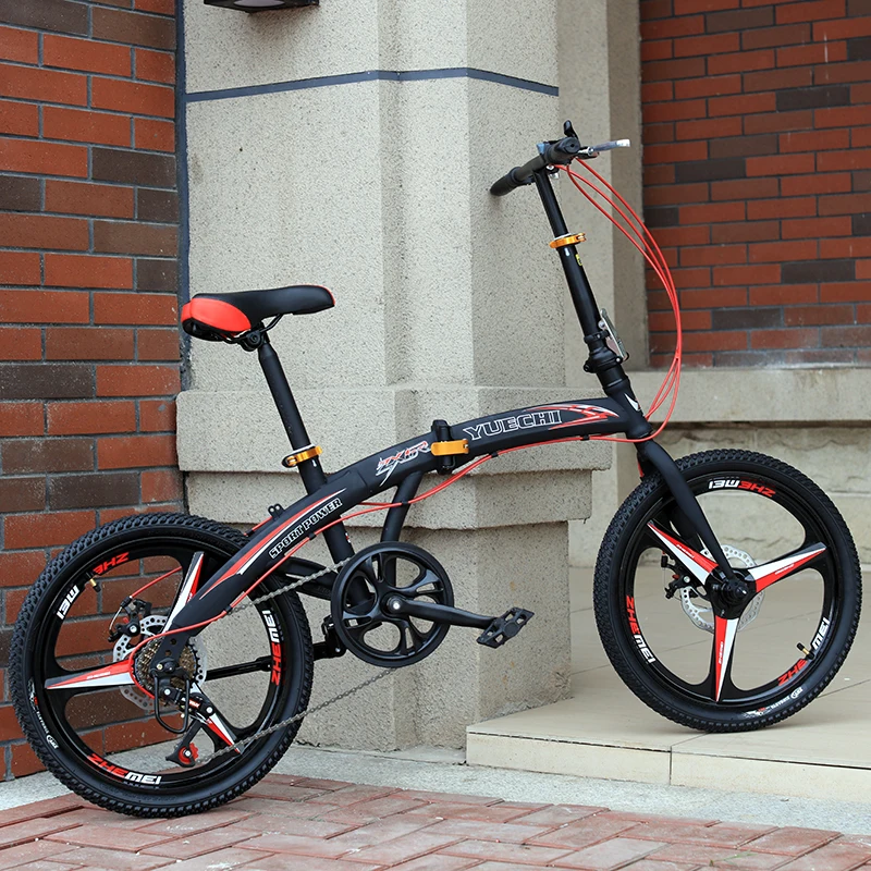 20 дюймов дисковый тормоз велосипедный портативный складной велосипед из