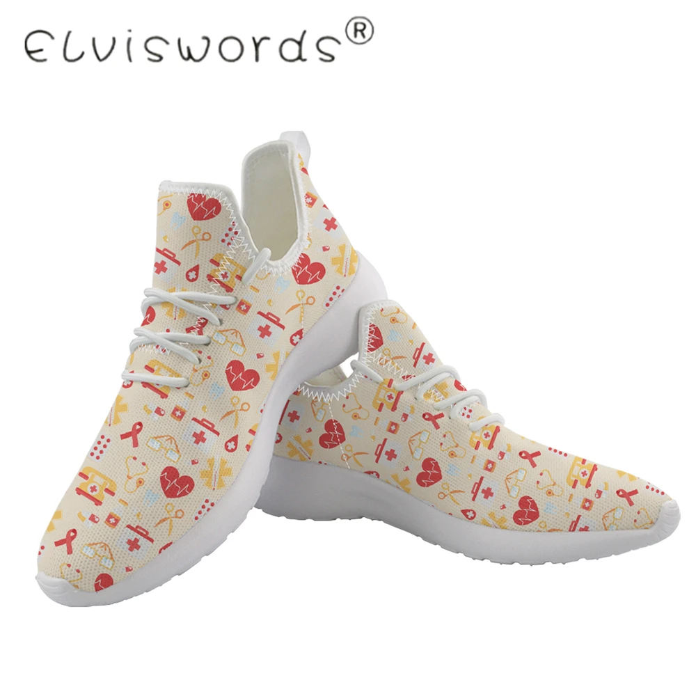 Кроссовки ELVISWORDS женские Вулканизированная Нескользящая дышащая вязаная