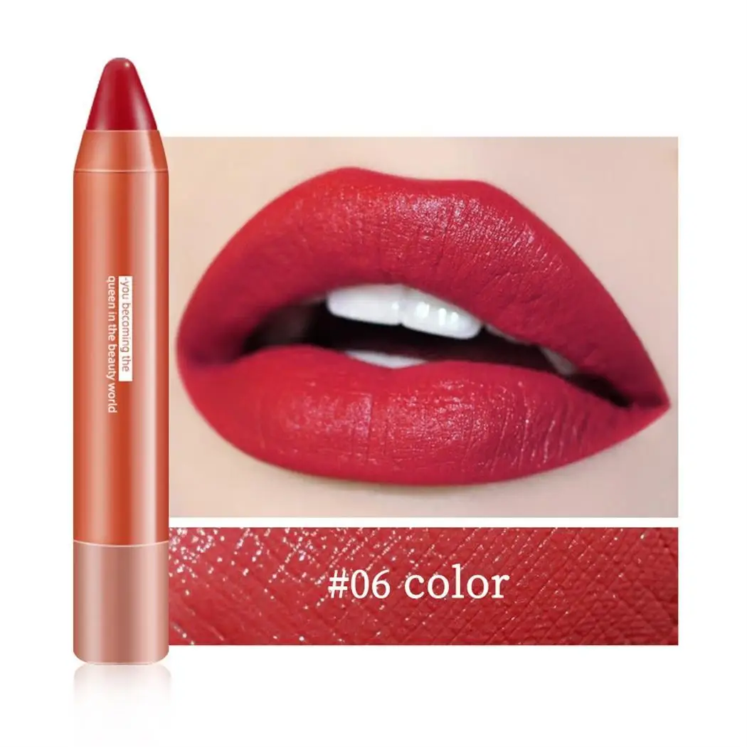 Антипригарная увлажняющая водостойкая матовая губная помада из пластика Китай