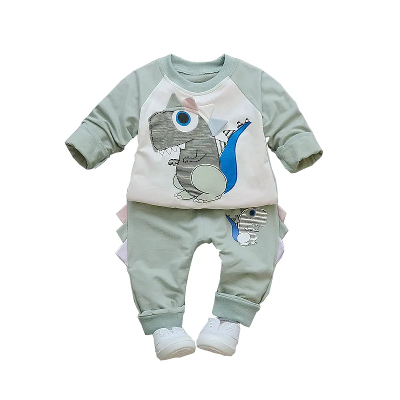 Детский хлопковый костюм для мальчиков и девочек 0-4 лет повседневная одежда с