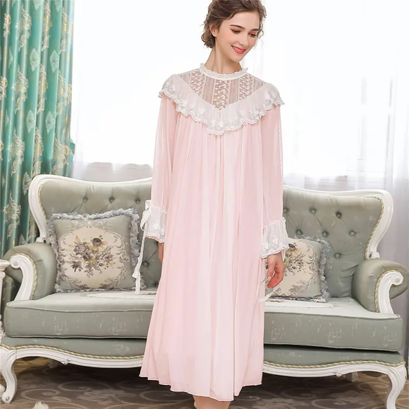 Свадебное платье в викторианском стиле для женщин осенняя одежда сна с длинным