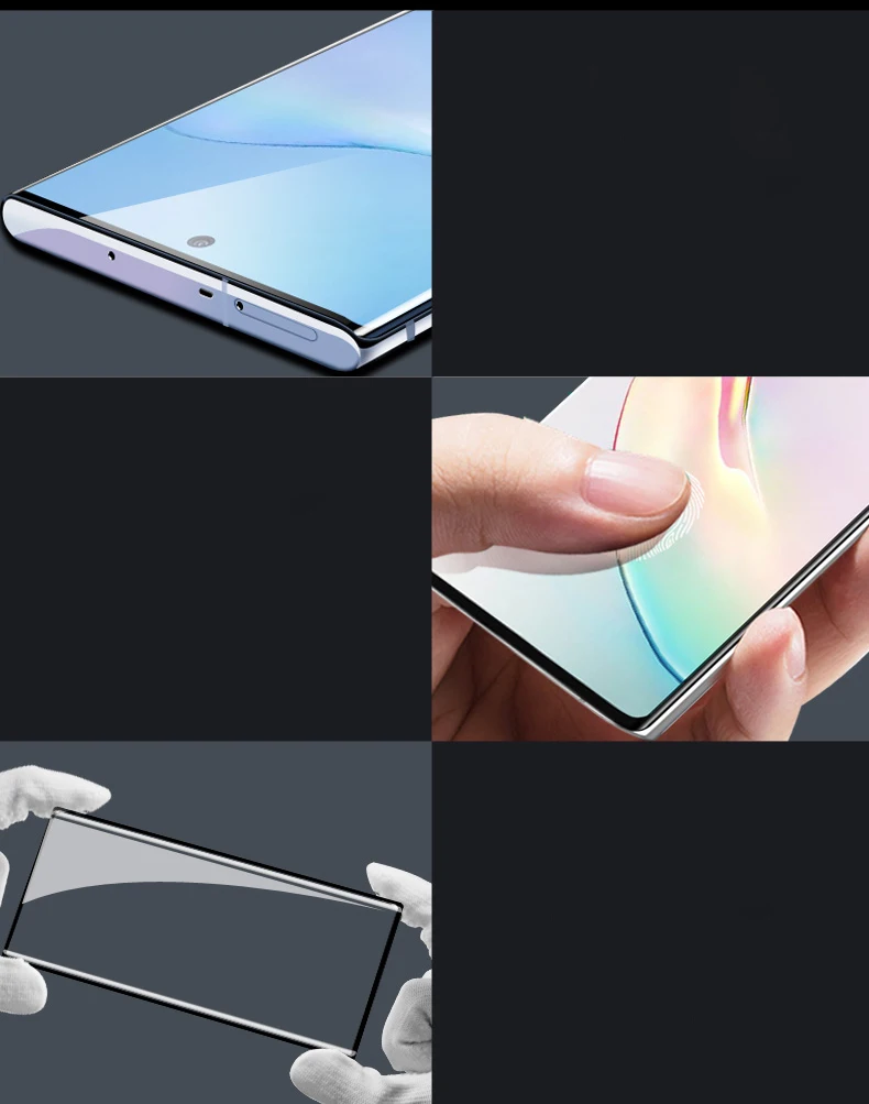 9D изогнутое полное покрытие для samsung Galaxy S11Plus Note 10 Pro S10 5G S9 закаленное защитное стекло A30 A50 A70 A80 A90