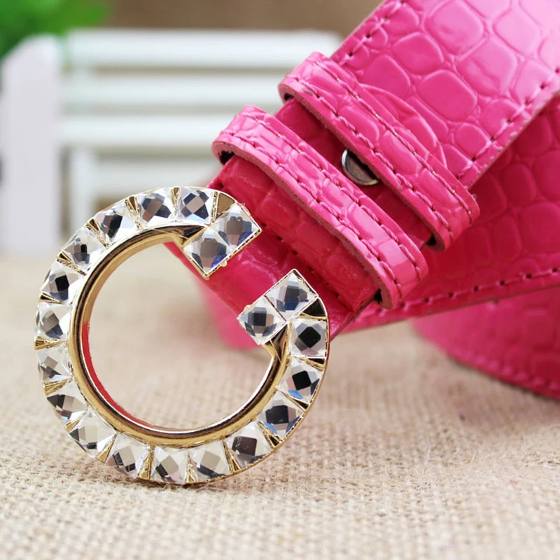 Лидер продаж Женский поясной ремень из искусственной кожи металлическая