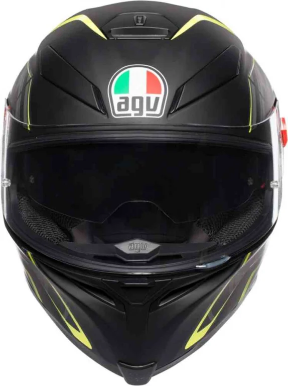 Шлем AGV K-5 S Tornado MATT Black-Yellow Fluo | Автомобили и мотоциклы
