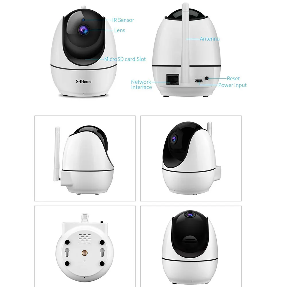 IP-камера Sricam SH026 1296P Wi-Fi ночное видение | Безопасность и защита