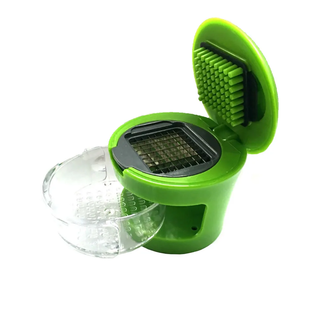 

Multifunctional Garlic Press Kitchen Tools Garlic Chopper 2in1 Push-type Garlic Grinder Kitchen Gadgets Accessories Slicer