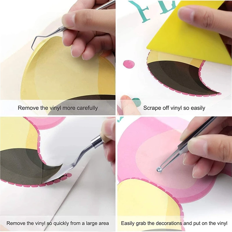 

Weeding Craft Tools Craft Weeding Tools for Vinyl Craft Vinyl Tools Weeding Kit for Weeding Vinyl,Silhouettes,Cameos