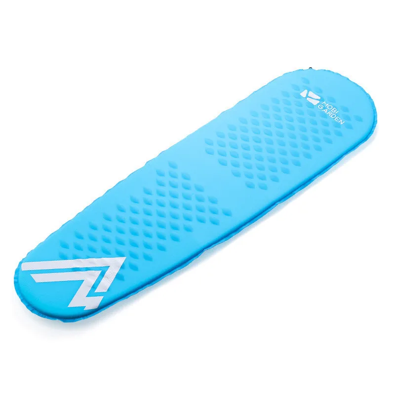 

Outdoor camping light weight comfortable breathable single thickened automatic inflatable floor mat moisture-proof mat airpillow