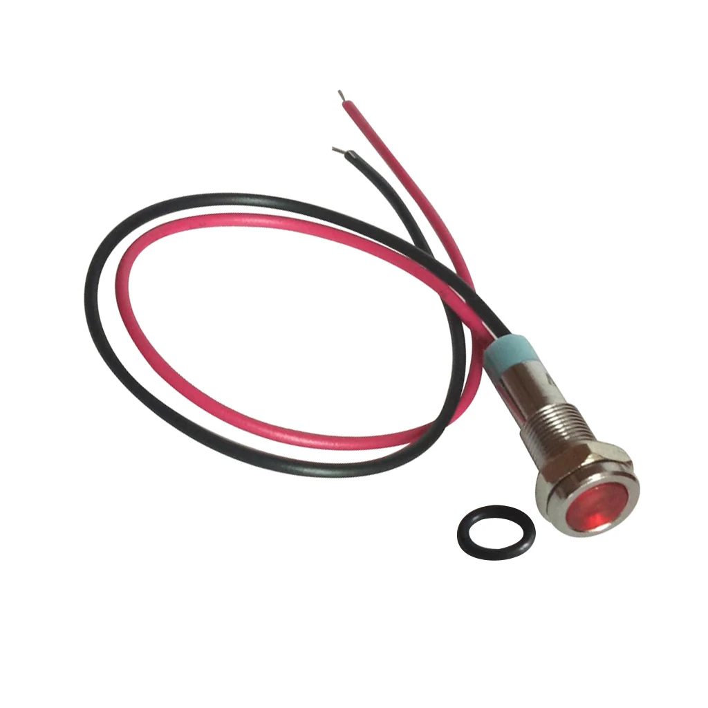 

3PCS Durable Indicator Signal Light 12V LED Indicator Red + Yellow +Green, 3 Colors, Eachx1