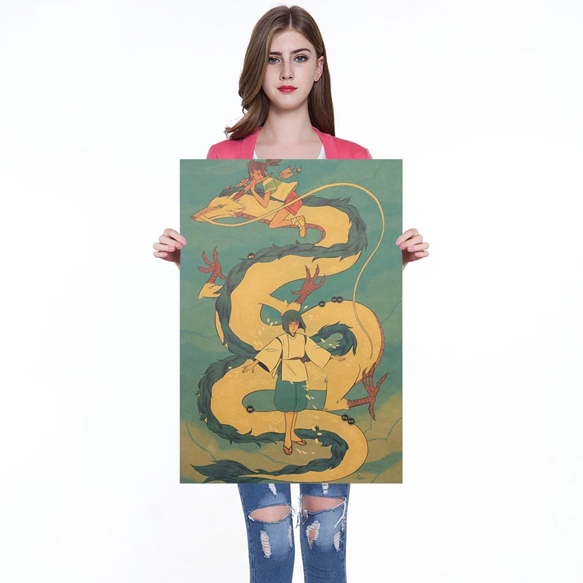 Hayao Miyazaki плакат в стиле аниме фильм крафт Бумага кафе бар ретро декоративной