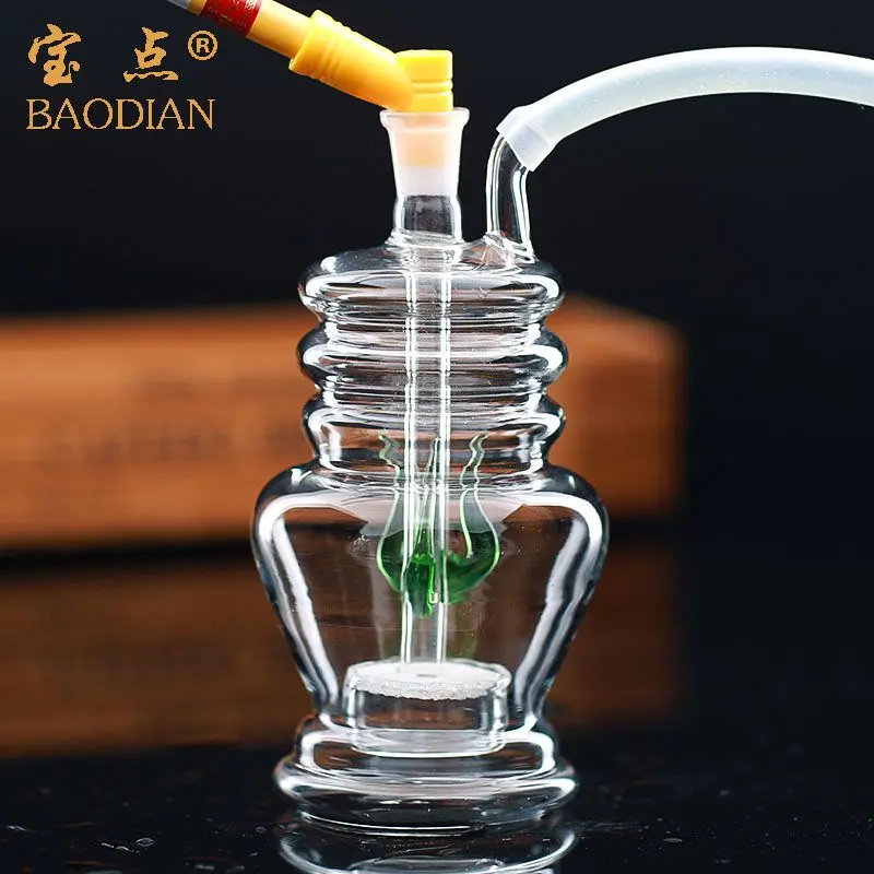 

Стеклянный песочный лист для кальяна, цилиндрическая Бриллиантовая Тихая лампа, мульти-вращающийся фильтр для сигареты