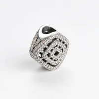 amaia hot sale 925 sterling silver geometric line beads fit original bracelet women jewelry making gift