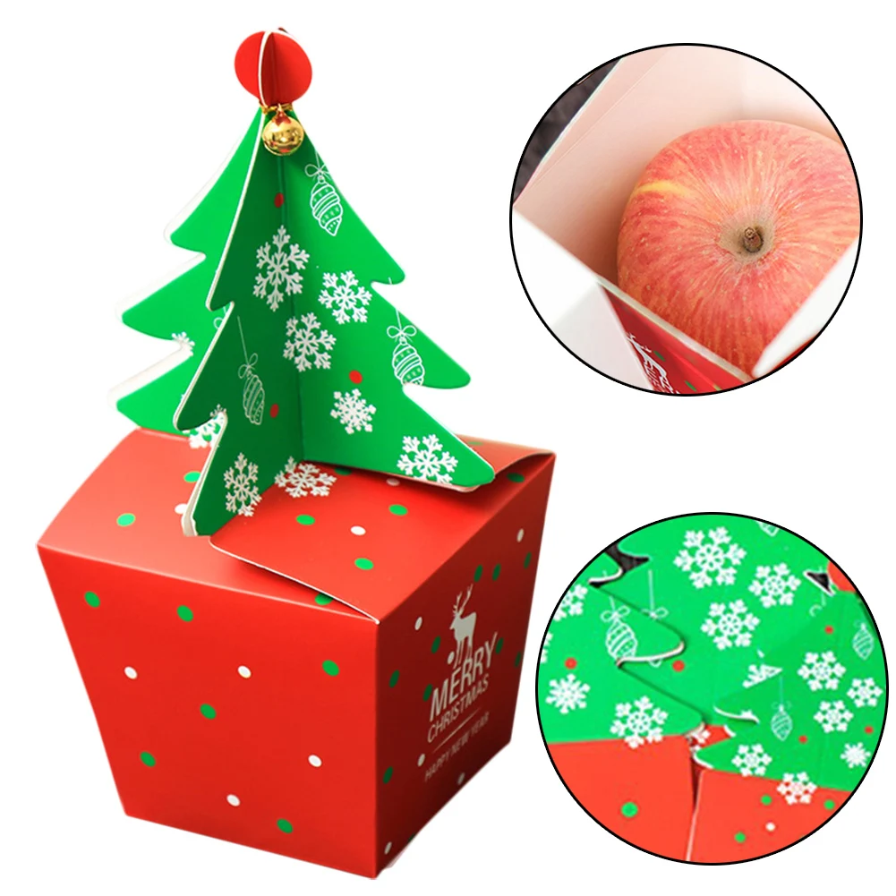 Рождественская елка коробка для конфет сувениры вечеринок рождественские