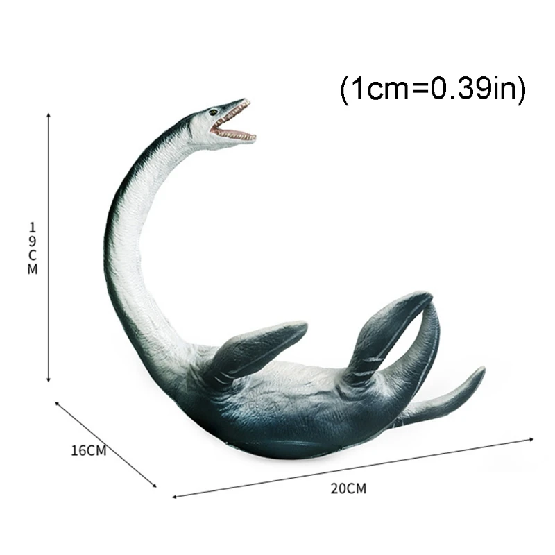 

null Simulation Marine Animal Model Ornaments Realistic Vinyl Plesiosaur Children Educational Props Scene Decoration Kids