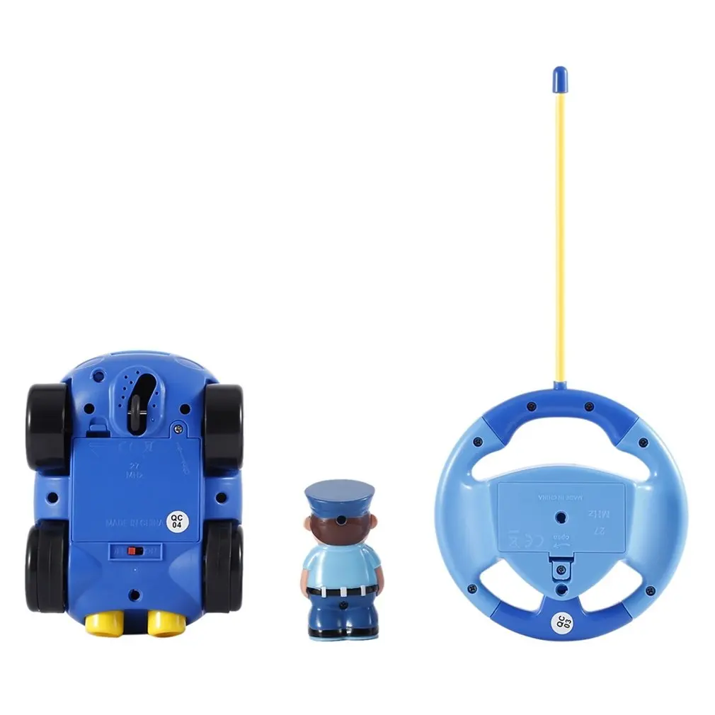 Радиоуправляемая пластиковая машинка для детей малышей мультяшная полицейская