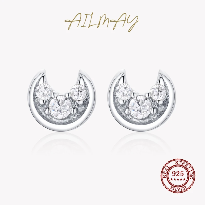 

Женские серьги-гвоздики из серебра 925 пробы с цирконом