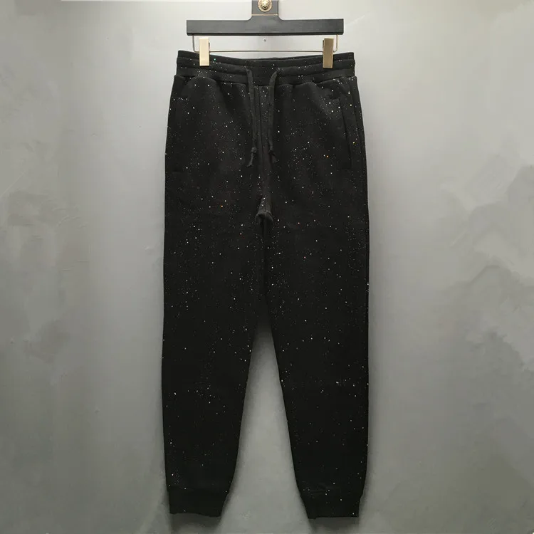 

High New Novelty luxury Men 21 Classic Shiny Sky stars Comfortable Cotton Parkour Sweat Casual Pants Sweatpants D48