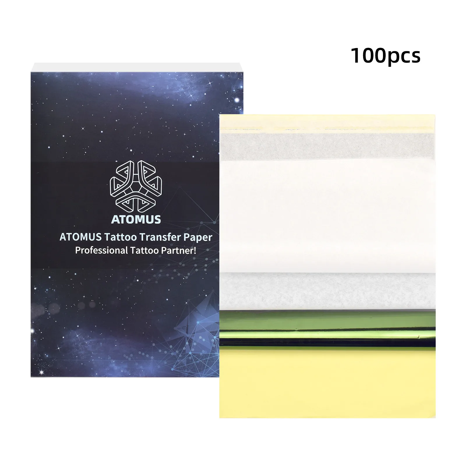 

100pcs Tattoo Transfer Papers A4 Size Professional Tattoo Stencil Copier Carbon Thermal Paper Leaves Tattoo Machine Accessories