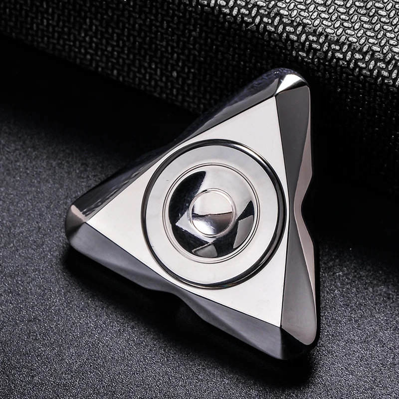 

Stainless steel fingertips gyro British arctic craftsmen triangle fingers spiral edc metal toys desk toy adult toys fidget toy