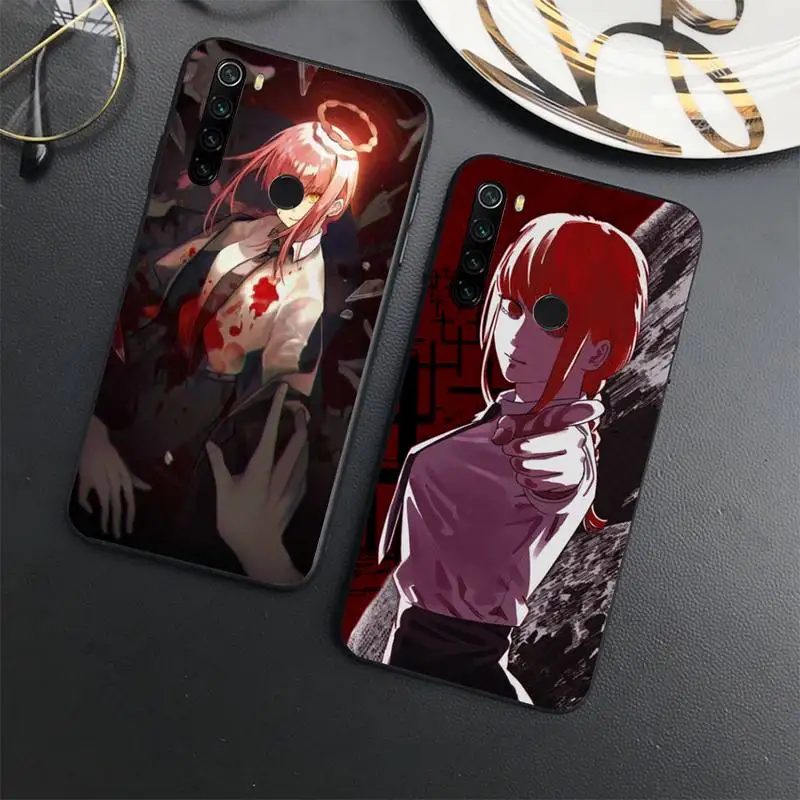 

Japan anime Characters Makima-san Phone Case For Xiaomi Redmi note 7 8 9 11 t s 10 A pro lite funda shell coque cover