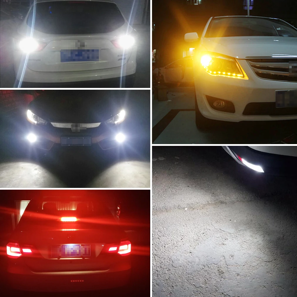 1 шт. T20 7443 W21/5 Вт 7440 WY21W W21W светодиодный лампы P21W BA15S 1156 BAU15S PY21W автомобильный