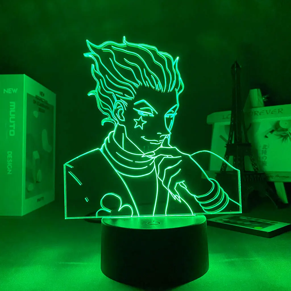 

Anime X Hunter 3d night light led touch sensor remote control colorful bedroom night light gift for kids
