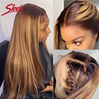 Гладкие натуральные волосы P6613, оранжевые человеческие волосы, плотность 180%, бразильские прямые человеческие волосы, парики розового цвета, предварительно выщипанные волосы, линия