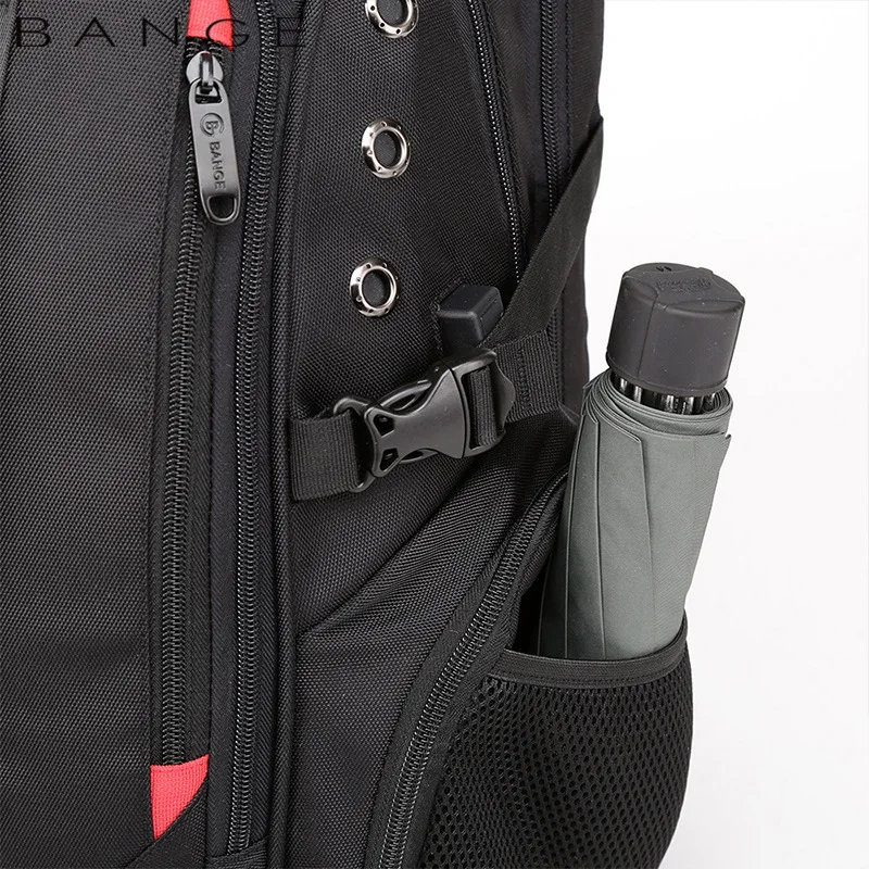 

New bange schoolbag waterproof travel men's backpack earplug hole charging large capacity Backpack