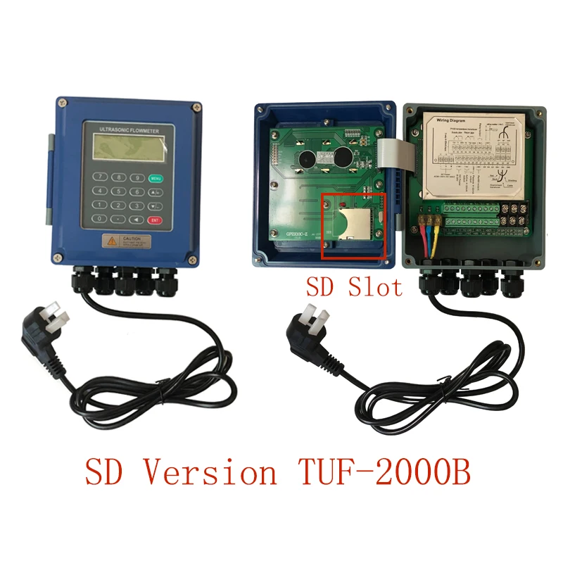 SD Версии TUF-2000B TM-1 (DN50mm-700mm) с данными памяти ультразвуковой для жидкости воды