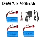 7,4 V 3000mAh литий-полимерный Батарея 18650 для Wltoys 144001 A959-B A969-B A979-B K929-B 12428 12423 10428 Q39 Радиоуправляемый игрушечный автомобиль запасные Запчасти