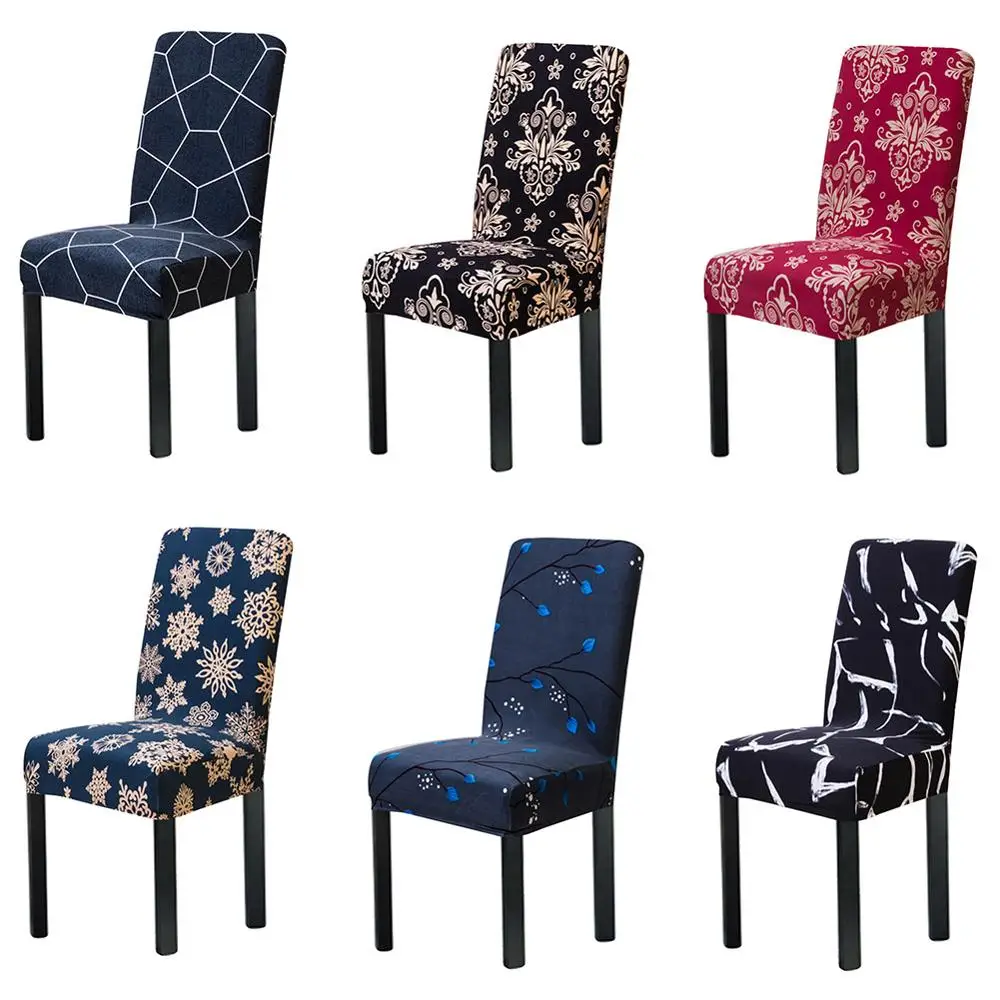 Универсальные чехлы на стулья с принтом эластичный чехол из спандекса для стула