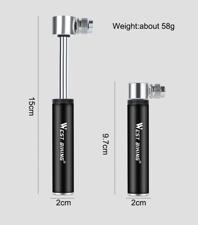 

Portable MTB Bike Pump 100Psi Mini Cycling Tire Inflator Hand Air Pump Mountain Road Bicycle Pump Bike Accessories outdoor