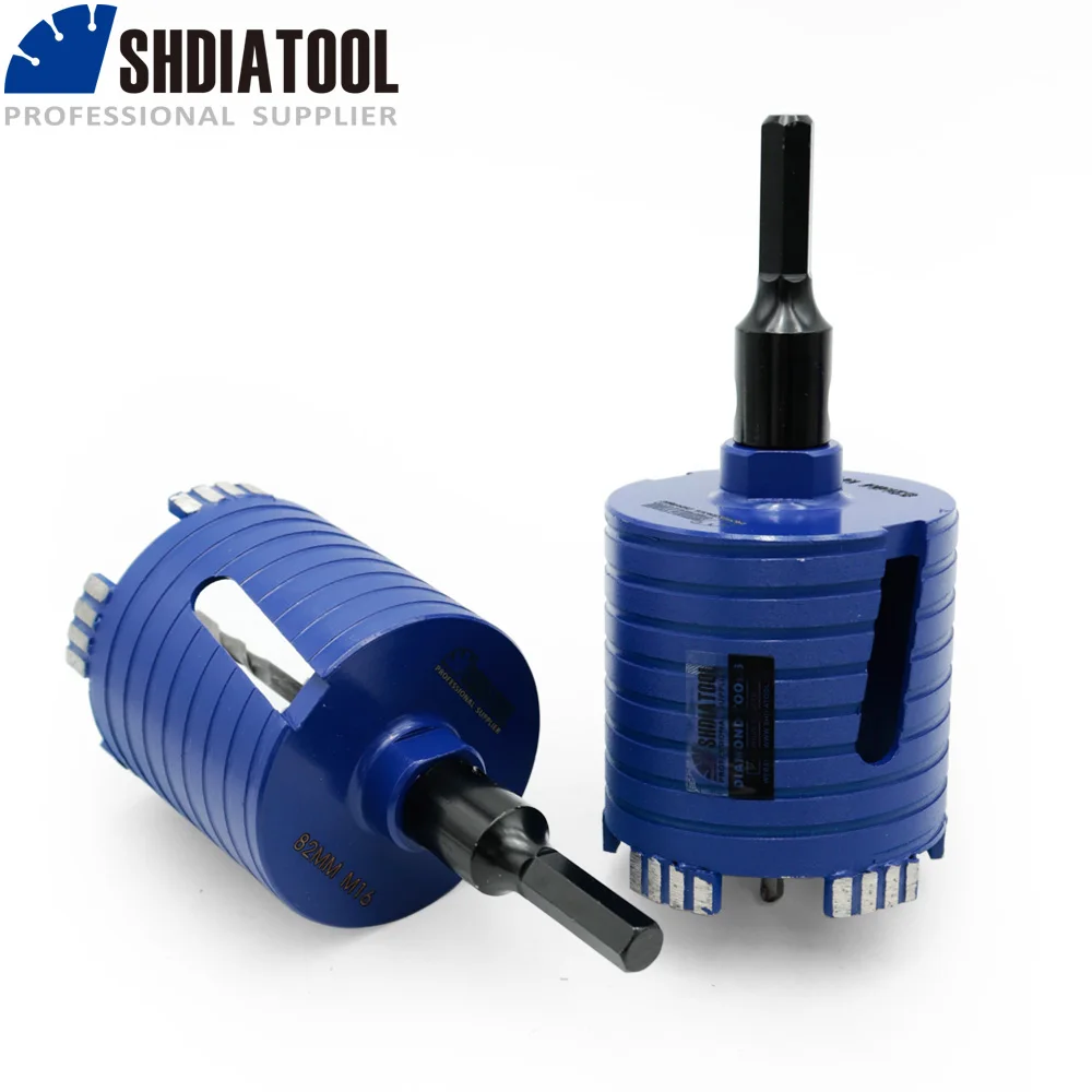 SHDIATOOL 2 шт. Лазерная сварная Алмазная коронка сверла включая центр и шестигранный