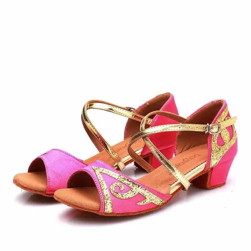 Детская/Женская обувь для латинских танцев современные детские/девичьи